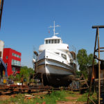 Stadersand in der Werft in Finkenwerder